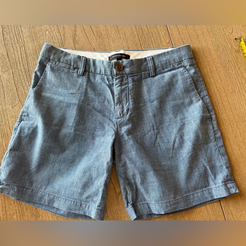 Banana Republic Light Blue Linen Shorts Womens Size 2